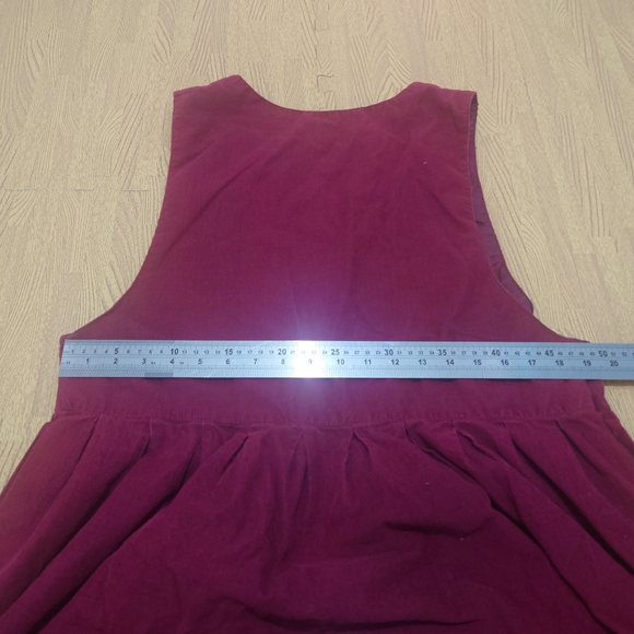 Vintage Baxter Wells Women's V-Neck Dress Button Side Summer Cocktail Red UK 12 - Picture 11 of 12